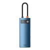Baseus Adapter HUB - Type-C - 3x USB3.0 + 1x HDMI 4K + Type-C PD 100W + RJ45 (WKWG000003) Kék - 0. kép