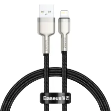 Baseus Cafule Series Metal USB - Lightning 2,4A kábel 25cm fekete (CALJK-01)