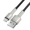 Baseus Cafule Series Metal USB - Lightning 2,4A kábel 25cm fekete (CALJK-01) - 3. kép