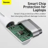 Baseus Zinc Magnetic USB Type-C - Apple Laptop L-alakú mágneses fej töltő kábel 60W 2m (CATXC-W02) fehér - 3. kép