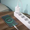 Borofone BN1 Hálózati töltő adapter USB 2.1A + USB Type-C kábel fehér - 2. kép