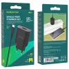 Borofone BN1 Hálózati töltő adapter USB 2.1A + USB Type-C kábel fekete - 4. kép
