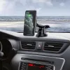Borofone BH35 Mágneses autós telefontartó és Vezeték nélküli Qi töltő műszerfalra / szellőzőre fekete - 2. kép