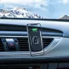 Borofone BH35 Mágneses autós telefontartó és Vezeték nélküli Qi töltő műszerfalra / szellőzőre fekete - 3. kép