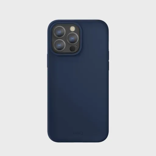 iPhone 13 Pro Max Uniq Lino szilikon tok sötétkék iPhone 13 Pro Max Uniq Lino szilikon tok sötétkék