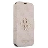 iPhone 13 Pro Guess GUBKP13L4GMGPI PU 4G Metal Logo fliptok pink - 1. kép