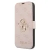 iPhone 13 Pro Guess GUBKP13L4GMGPI PU 4G Metal Logo fliptok pink - 0. kép