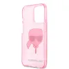 iPhone 13 Pro Max Karl Lagerfeld Glitter Karl Head tok pink (KLHCP13XKHTUGLP) - 1. kép