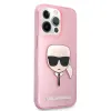 iPhone 13 Pro Max Karl Lagerfeld Glitter Karl Head tok pink (KLHCP13XKHTUGLP) - 3. kép