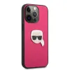 iPhone 13 Pro Max Karl Lagerfeld KLHCP13XPKMP Ikonik Karl Head PU tok pink - 1. kép