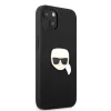 iPhone 13 mini Karl Lagerfeld KLHCP13SPKMK Ikonik Karl Head PU tok fekete - 4. kép