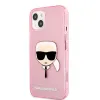 iPhone 13 mini Karl Lagerfeld Glitter Karl Head tok pink (KLHCP13SKHTUGLP) - 4. kép