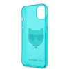 iPhone 13 mini Karl Lagerfeld KLHCP13SCHTRB TPU Choupette Head tok Fluo Blue - 1. kép