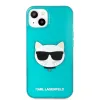 iPhone 13 mini Karl Lagerfeld KLHCP13SCHTRB TPU Choupette Head tok Fluo Blue - 3. kép