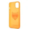 iPhone 13 mini Karl Lagerfeld KLHCP13SCHTRO TPU Choupette Head tok Fluo Orange - 1. kép