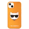 iPhone 13 mini Karl Lagerfeld KLHCP13SCHTRO TPU Choupette Head tok Fluo Orange - 0. kép