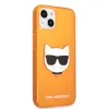 iPhone 13 mini Karl Lagerfeld KLHCP13SCHTRO TPU Choupette Head tok Fluo Orange - 2. kép