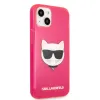 iPhone 13 mini Karl Lagerfeld KLHCP13SCHTRP TPU Choupette Head tok Fluo Pink - 0. kép