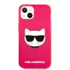 iPhone 13 mini Karl Lagerfeld KLHCP13SCHTRP TPU Choupette Head tok Fluo Pink - 4. kép