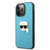 iPhone 13 Pro Karl Lagerfeld KLHCP13LPKMB Ikonik Karl Head PU tok kék - 0. kép