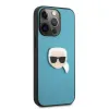 iPhone 13 Pro Karl Lagerfeld KLHCP13LPKMB Ikonik Karl Head PU tok kék - 2. kép