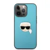 iPhone 13 Pro Karl Lagerfeld KLHCP13LPKMB Ikonik Karl Head PU tok kék - 3. kép