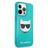 iPhone 13 Pro Karl Lagerfeld KLHCP13LCHTRB TPU Choupette Head tok Fluo Blue - 0. kép