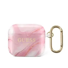 Guess GUA3UNMP Shiny Marble AirPods 3 tok pink