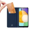 Samsung Galaxy A03S Dux Ducis Skin Leather bőr fliptok tengerészkék - 2. kép