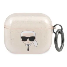 AirPods 3 Karl Lagerfeld Glitter Karl`s Head tok arany (KLA3UKHGD)