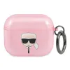 AirPods 3 Karl Lagerfeld Glitter Karl`s Head tok rózsaszín (KLA3UKHGP) - 1. kép