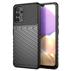 Samsung Galaxy A32 4G Thunder fokozott védelmet biztosító flexibilis TPU tok fekete