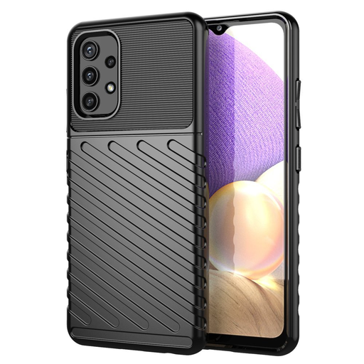 Samsung Galaxy A32 4G Thunder fokozott védelmet biztosító flexibilis TPU tok fekete Samsung Galaxy A32 4G Thunder fokozott védelmet biztosító flexibilis TPU tok fekete