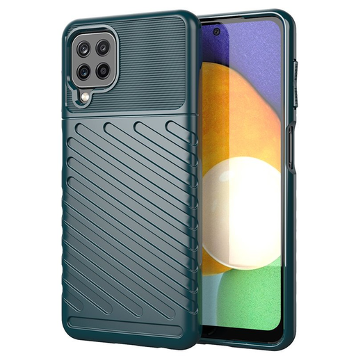 Samsung Galaxy A22 4G Thunder fokozott védelmet biztosító flexibilis TPU tok zöld Samsung Galaxy A22 4G Thunder fokozott védelmet biztosító flexibilis TPU tok zöld