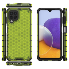 Samsung Galaxy A22 4G Honeycomb armor TPU tok zöld