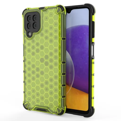 Samsung Galaxy A22 4G Honeycomb armor TPU tok zöld