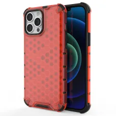 iPhone 13 Pro Max Honeycomb armor TPU tok piros