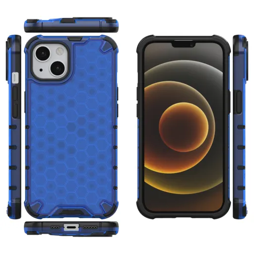 iPhone 13 mini Honeycomb armor TPU tok kék