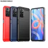 Xiaomi Redmi Note 11 Pro+ 5G Carbon szénszál mintájú TPU tok kék Alphajack - 1. kép