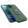 Xiaomi Redmi 9 Ring Szilikon tok kihajtható támasszal sötétkék - 1. kép