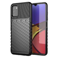 Samsung Galaxy A03s Thunder fokozott védelmet biztosító flexibilis TPU tok fekete