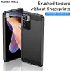 Xiaomi Redmi Note 11 Pro Carbon szénszál mintájú TPU tok fekete Alphajack - 0. kép
