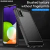 Samsung Galaxy A03s Carbon szénszál mintájú TPU tok fekete Alphajack - 4. kép