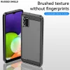 Samsung Galaxy A03s Carbon szénszál mintájú TPU tok kék Alphajack - 1. kép
