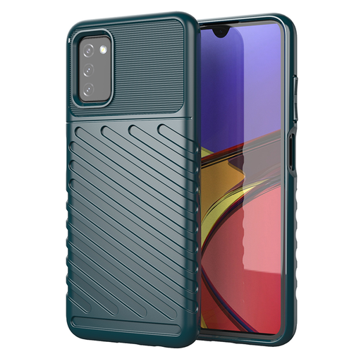 Samsung Galaxy A03s fokozott védelmet biztosító flexibilis TPU tok zöld Alphajack Samsung Galaxy A03s fokozott védelmet biztosító flexibilis TPU tok zöld Alphajack