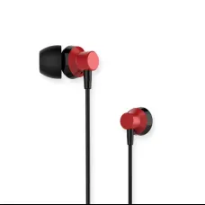 Remax Vezetékes fülhallgató 3.5mm jack audio piros