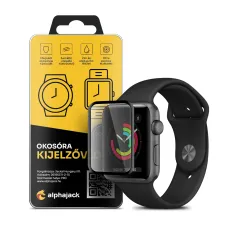 Apple Watch 4/5/6/SE (40mm) 3D kijelzővédő üvegfólia fekete kerettel Alphajack