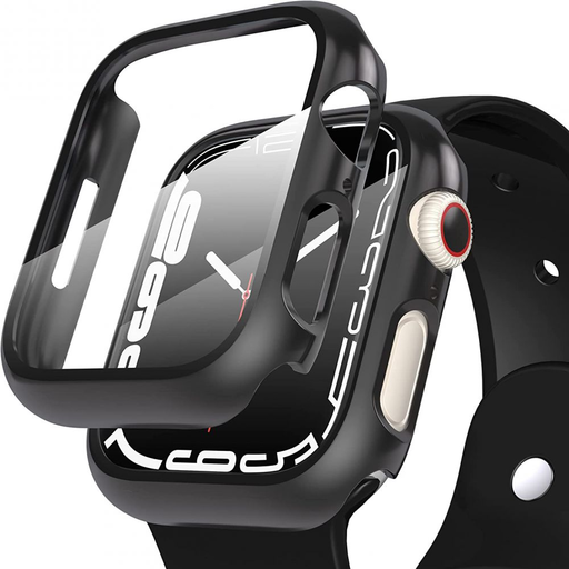 Apple Watch 7 (45mm) Tech-Protect Defense360 tok és üvegfólia fekete Apple Watch 7 (45mm) Tech-Protect Defense360 tok és üvegfólia fekete