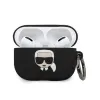 Airpods Pro 1/2 Karl Lagerfeld Ikonik szilikon tok fekete (KLACAPSILGLBK) - 1. kép