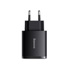 Baseus Compact fali töltő adapter 2xUSB + Type C PD 3.0 QC 3.0 30W 3A fekete - 0. kép